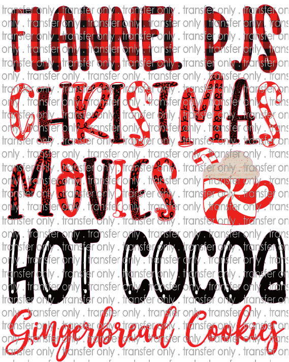 CHR 311 Flannel PJ's Christmas Movies