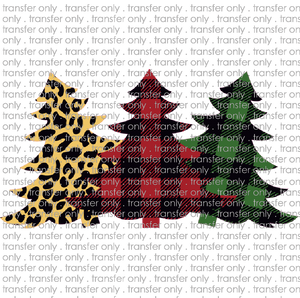 CHR 363 Plaid Leopard Christmas Tree