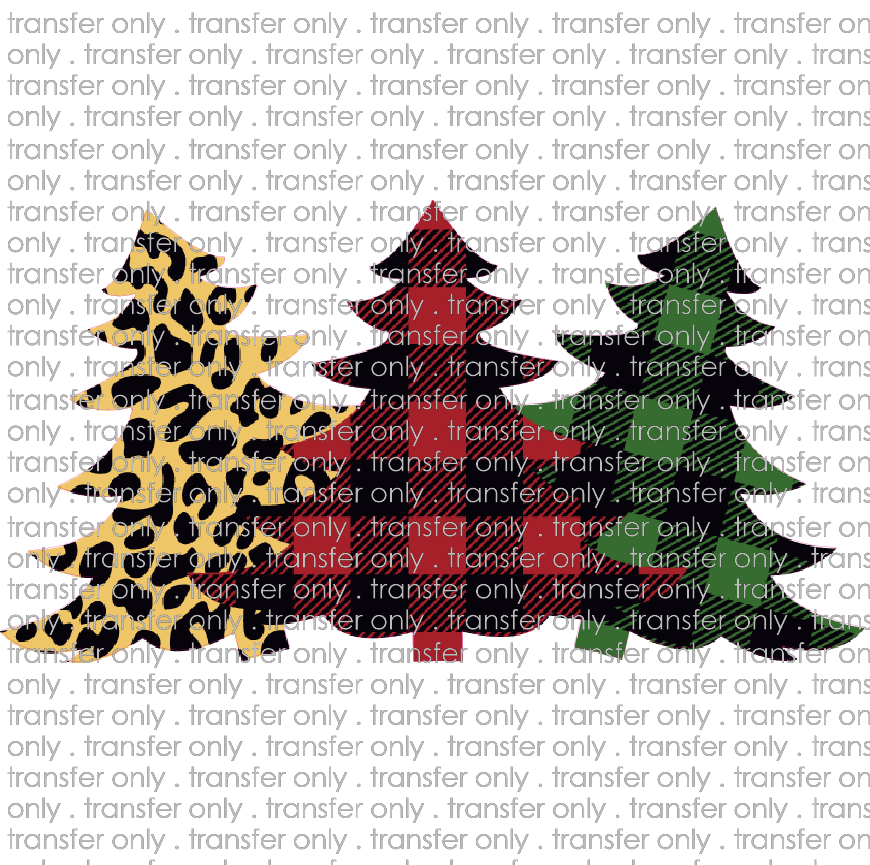 CHR 363 Plaid Leopard Christmas Tree