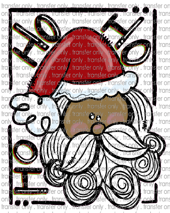 CHR 460 Ho Ho Ho Cartoon Santa