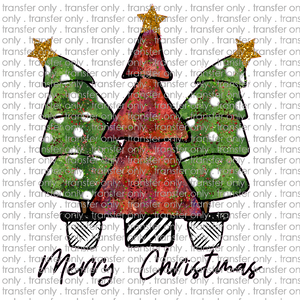 CHR 534 Three Merry Christmas Trees