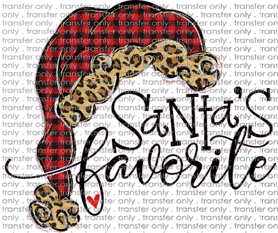 CHR 562 Santa's Favorite Buffalo Plaid and Leopard