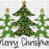 CHR 578 Merry Christmas Green Tree Doodle