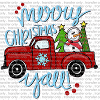 CHR 580 Merry Christmas Y'll Truck with Trees