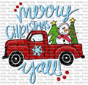 CHR 580 Merry Christmas Y'll Truck with Trees
