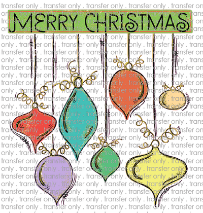 CHR 607 Merry Christmas Ornaments