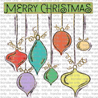 CHR 607 Merry Christmas Ornaments