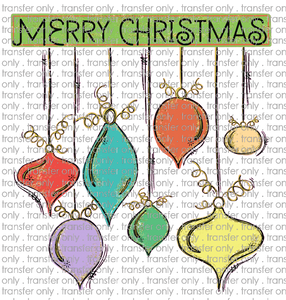 CHR 607 Merry Christmas Ornaments