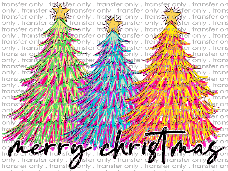 CHR 611 Merry Christmas Tree Trio