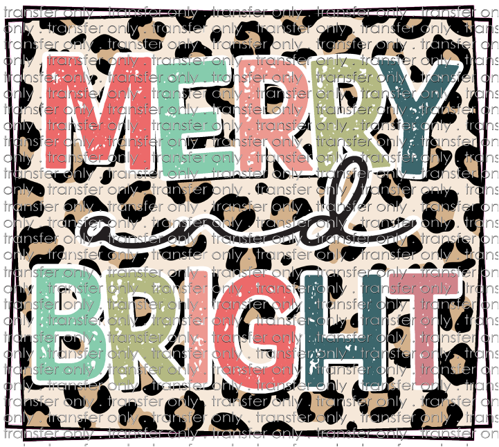 CHR 629 Merry and Bright Leopard Boarder