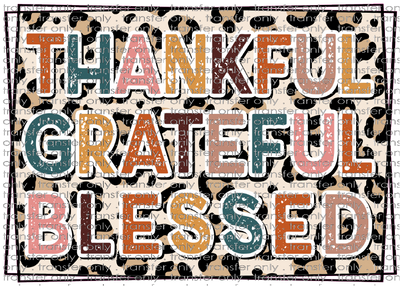 FALL 428 Thankful Grateful Blessed Leopard Boarder