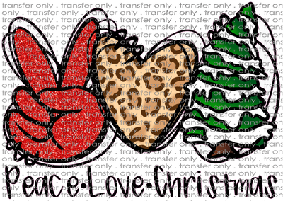 CHR 646 Peace Love Christmas with a Tree