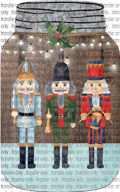 CHR 656 Nutcrackers on Mason Jar