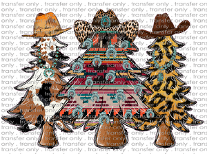 CHR 671 Aztec Cowhide Tree Western