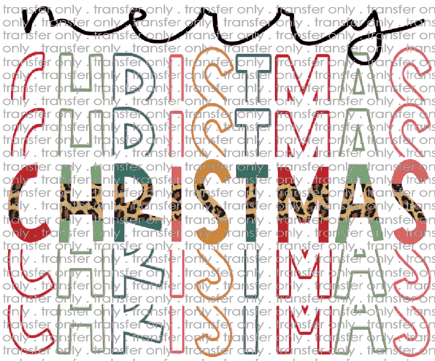 CHR 705 Merry Christmas Word Spread