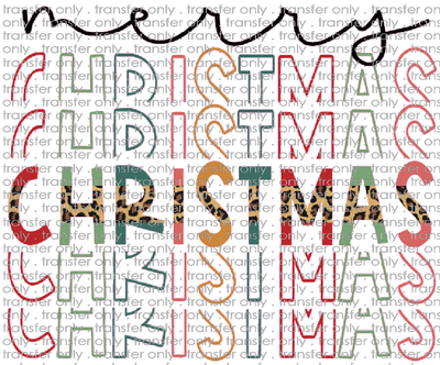 CHR 705 Merry Christmas Word Spread