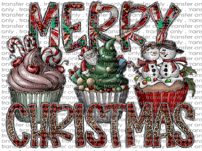 CHR 726 Merry Christmas Cupcakes