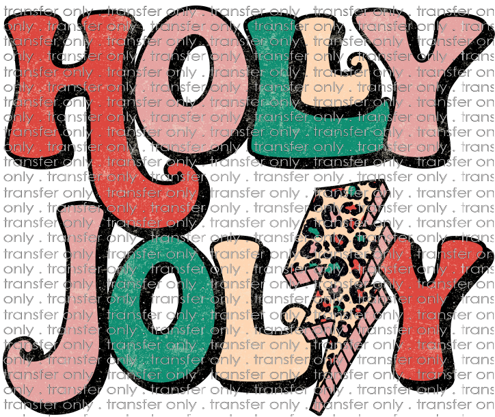 CHR 743 GRUNGE HOLLY JOLLY RETRO BOLT