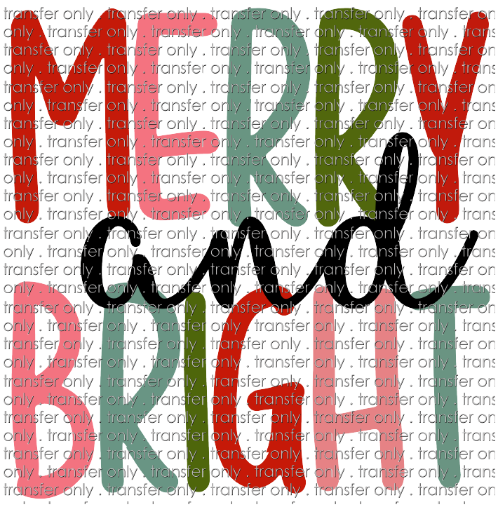 CHR 808 Handwritten Merry & Bright