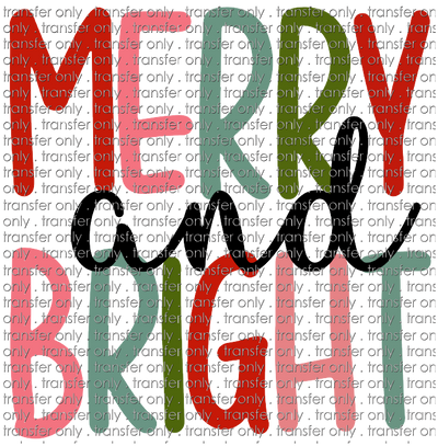 CHR 808 Handwritten Merry & Bright