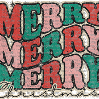 CHR 816 Merry Merry Christmas Retro