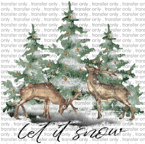 CHR 866 Tree and Deer Let it Snow