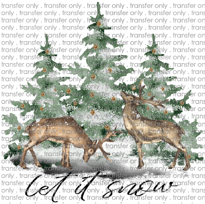 CHR 866 Tree and Deer Let it Snow