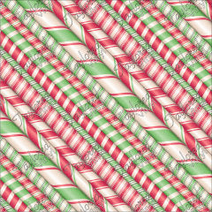 P-CHR-27 Candy-Canes Multi Color Stripes