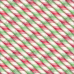 P-CHR-24 Candy-Cane Diagonal Sticks