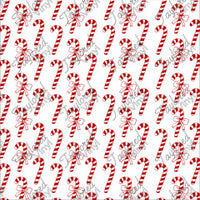 P-CHR-31 Christmas Candy Canes and Bows