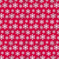 P-CHR-80 Christmas Red Snowflakes