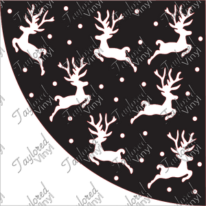 Christmas Reindeer Acrylic Bleach Sleeve Stencil