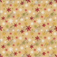 P-CHR-98 Christmas Tan snowflakes