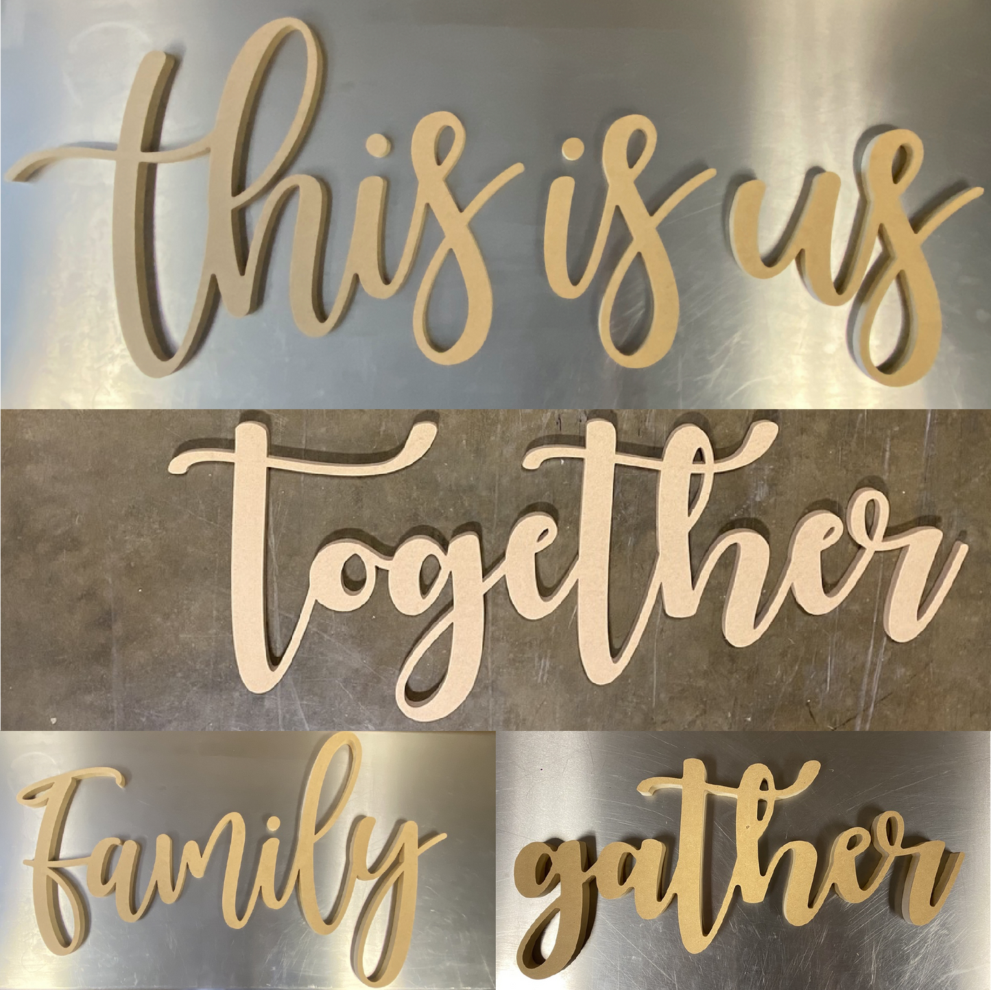 Custom Cut Script Sign (Local Pick-up Only)