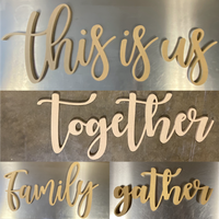 Custom Cut Script Sign (Local Pick-up Only)
