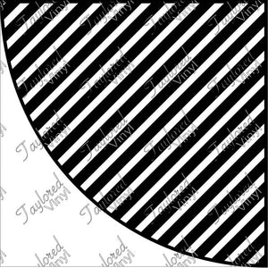 Diagonal Acrylic Bleach Sleeve Stencil