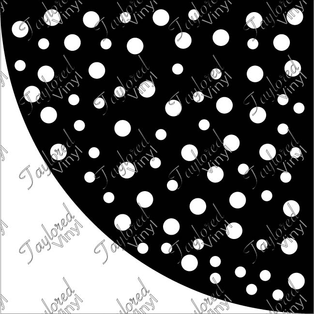 Dots Acrylic Bleach Sleeve Stencil