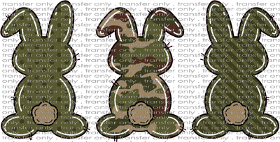 EST 107 Camo Bunny Trio