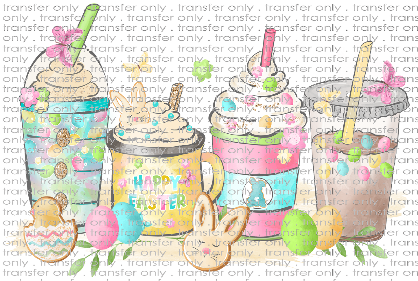 EST 147 Happy Easter Coffee Cups