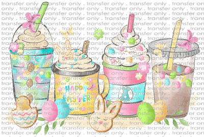 EST 147 Happy Easter Coffee Cups