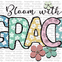 FAITH 45 Bloom with Grace Pattern Letters