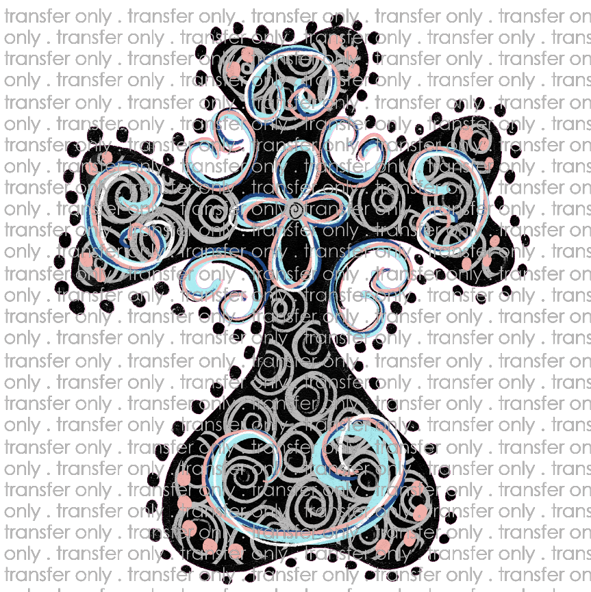 EST 93 black artsy cross