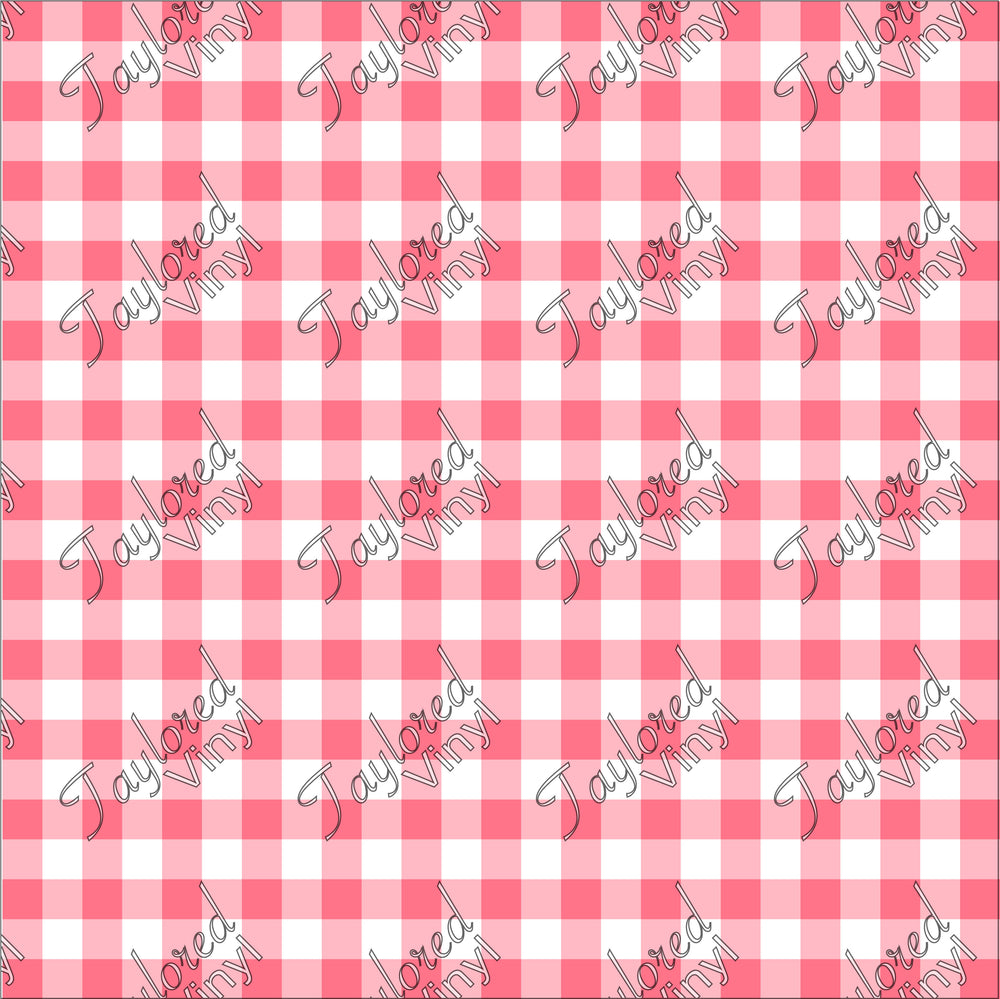 P-EST-04 Easter Bright Pink Gingham