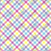 P-EST-27 Easter Spring Plaids Pink, Purple, Yellow and Teal