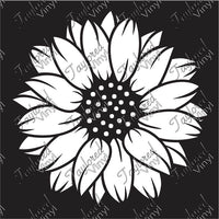Extra Large Sunflower Acrylic Bleach Sleeve Stencil