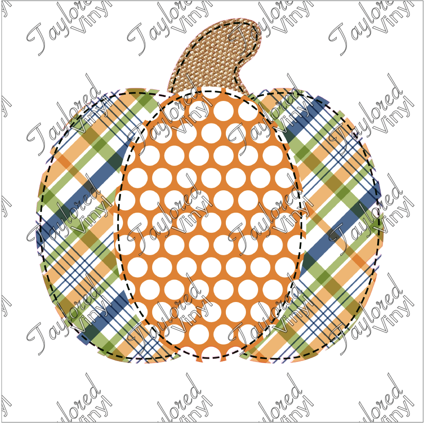 FALL 172 Plaid Pumpkin Fall Colors