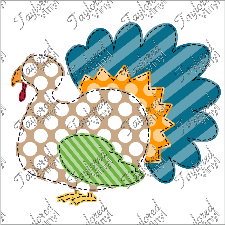 FALL 174 Fall Blue Stripe Turkey