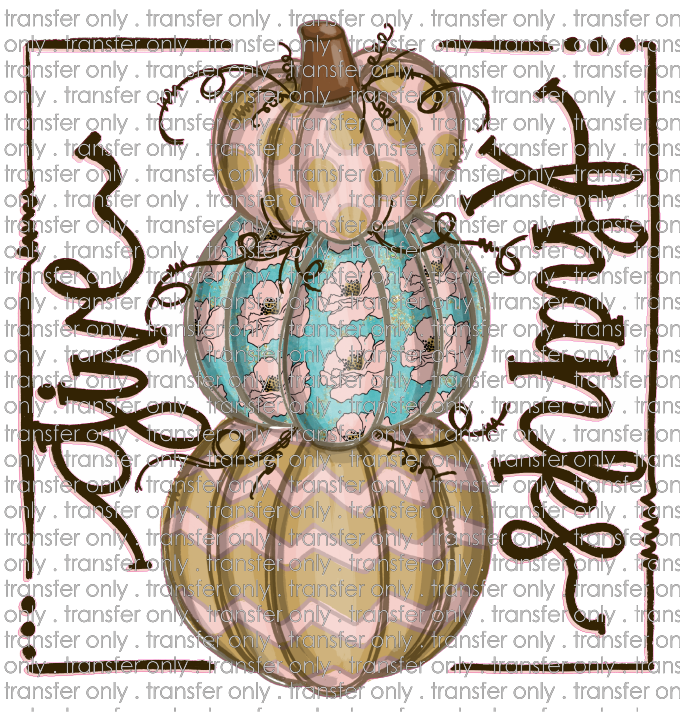 FALL 207 Give Thanks Pumpkins Dot Flower chevron