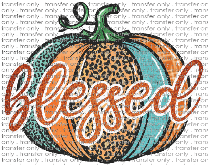 FALL 424 Blessed Pumpkin Teal