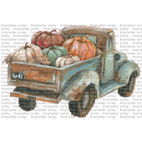 FALL 69 Vintage Truck with Pumpkins